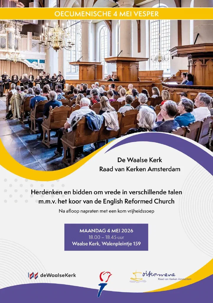 Oecumenische Vesper in de Waalse Kerk