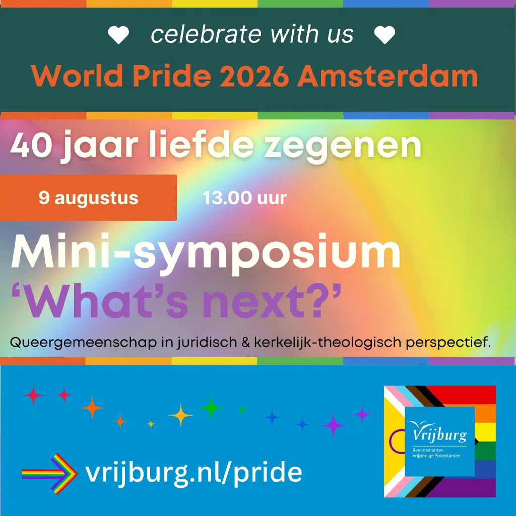 Minisymposium rondom World Pride en 40 jaar levensverbintenissen Remonstranten